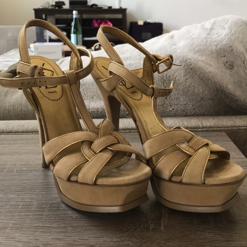 YSL Tribute Platform Sandals